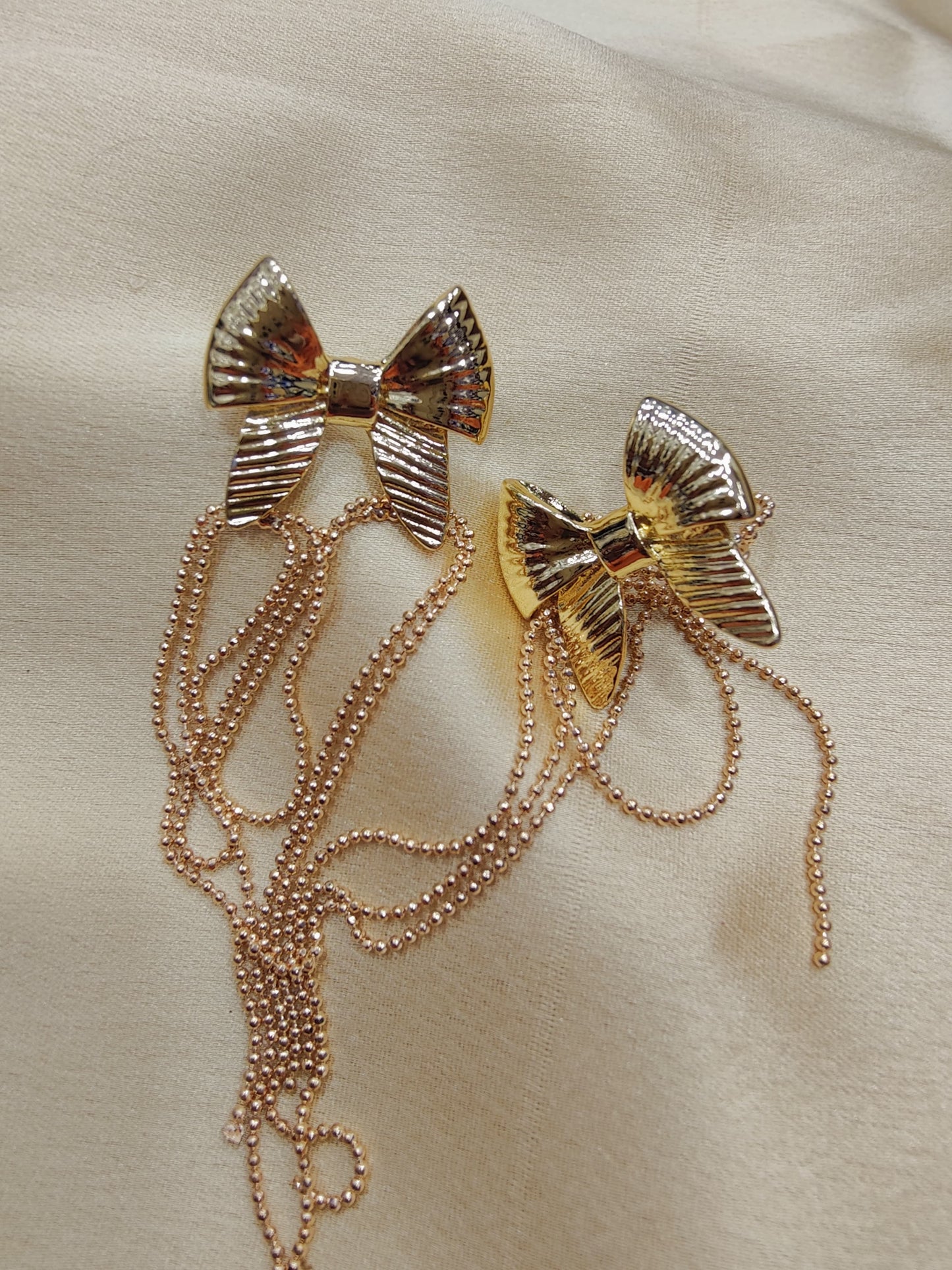 Anti-Tarnish Bow Earrings