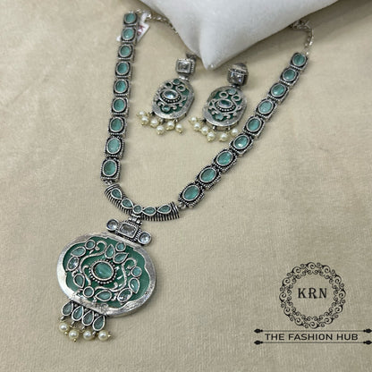 Elegant Oxidized Necklace Set BM-01