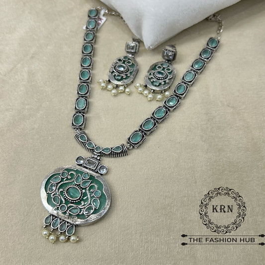 Elegant Oxidized Necklace Set BM-01