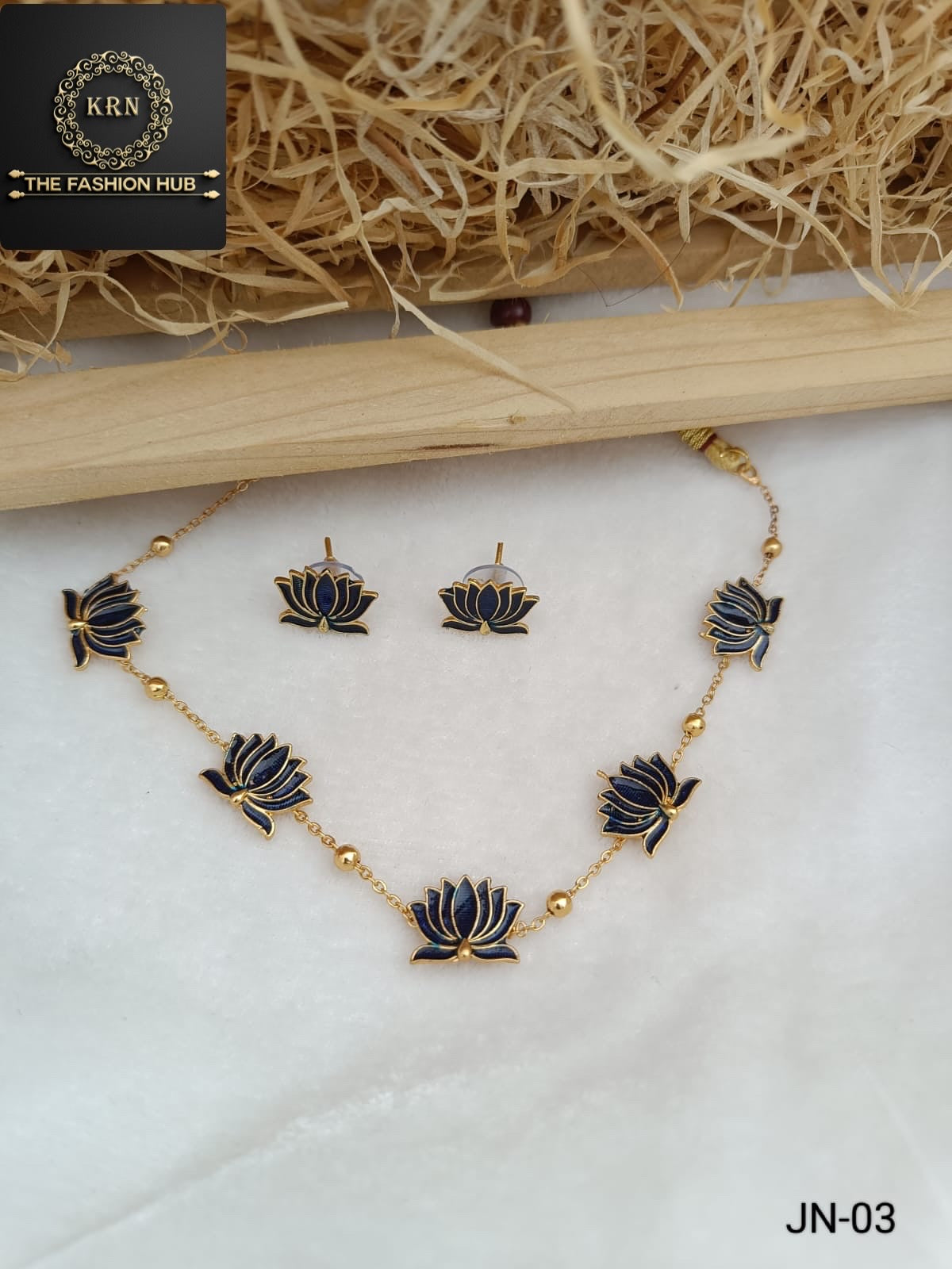 Antique Lotus Flower Necklace