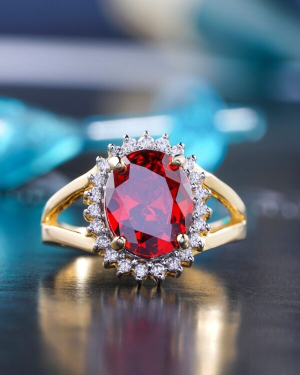 Raqs Ruby Cocktail Ring