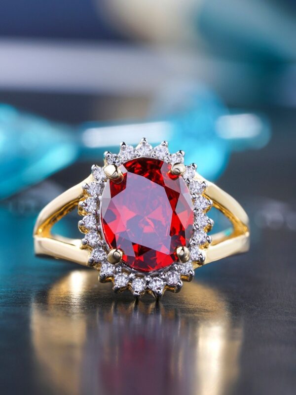 Raqs Ruby Cocktail Ring